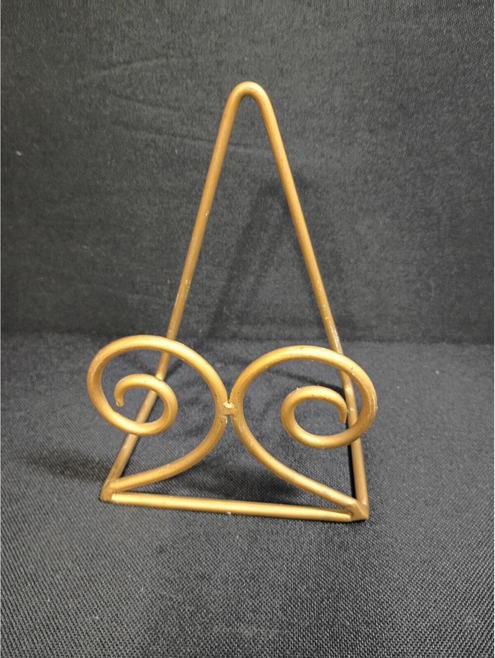 Vintage Gold Metal Display Stand Holder